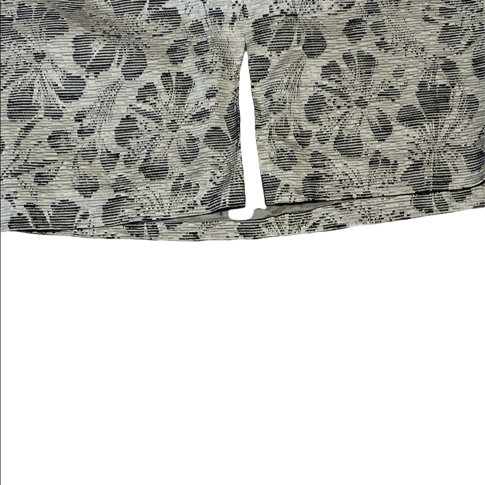 Lafayette 148 Dainty Floral Print Lined Cotton Career Office mini skirt - Picture 5 of 7